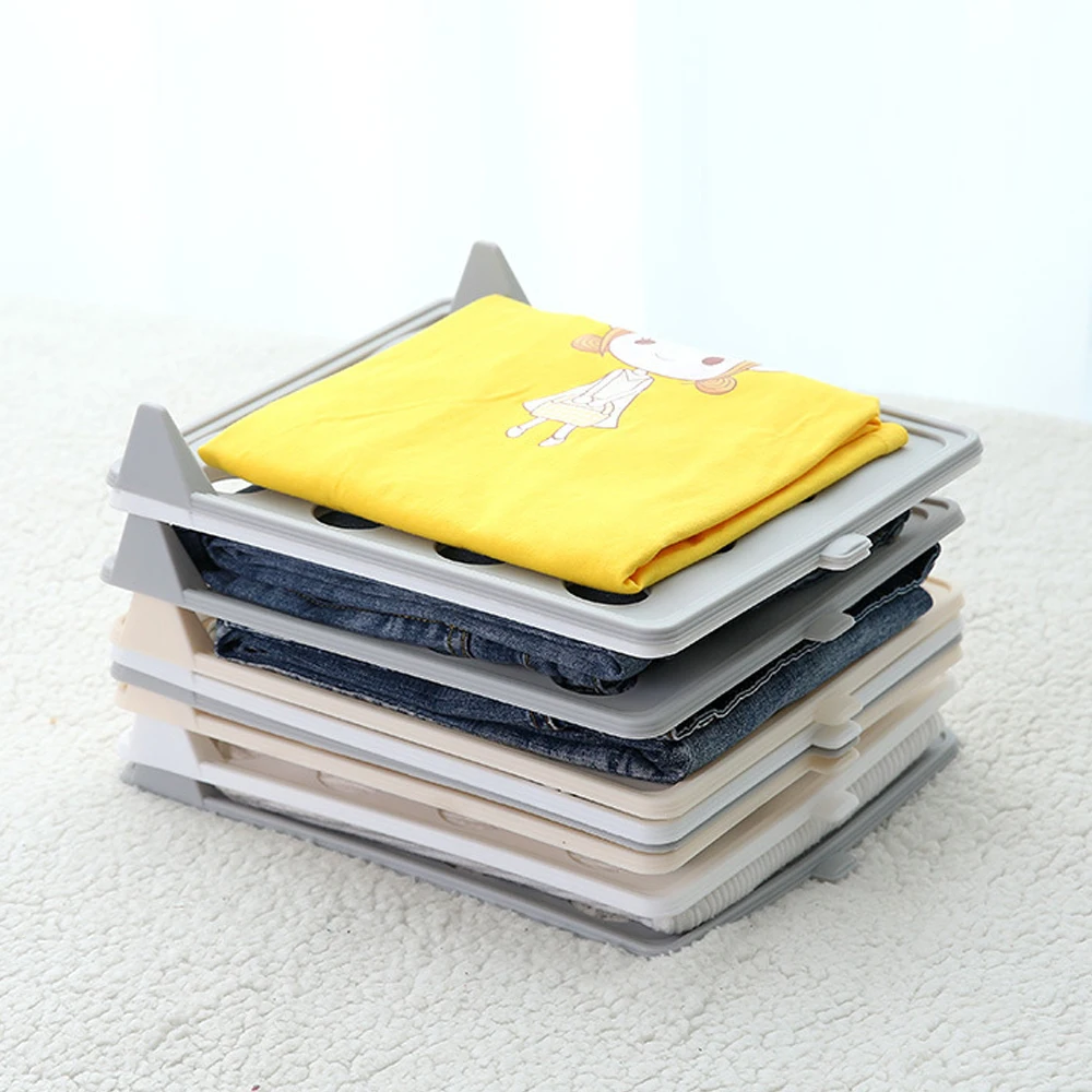 Wholesale Creative Household Space Saving Machine Shirt Organizer Clothes Folding Board