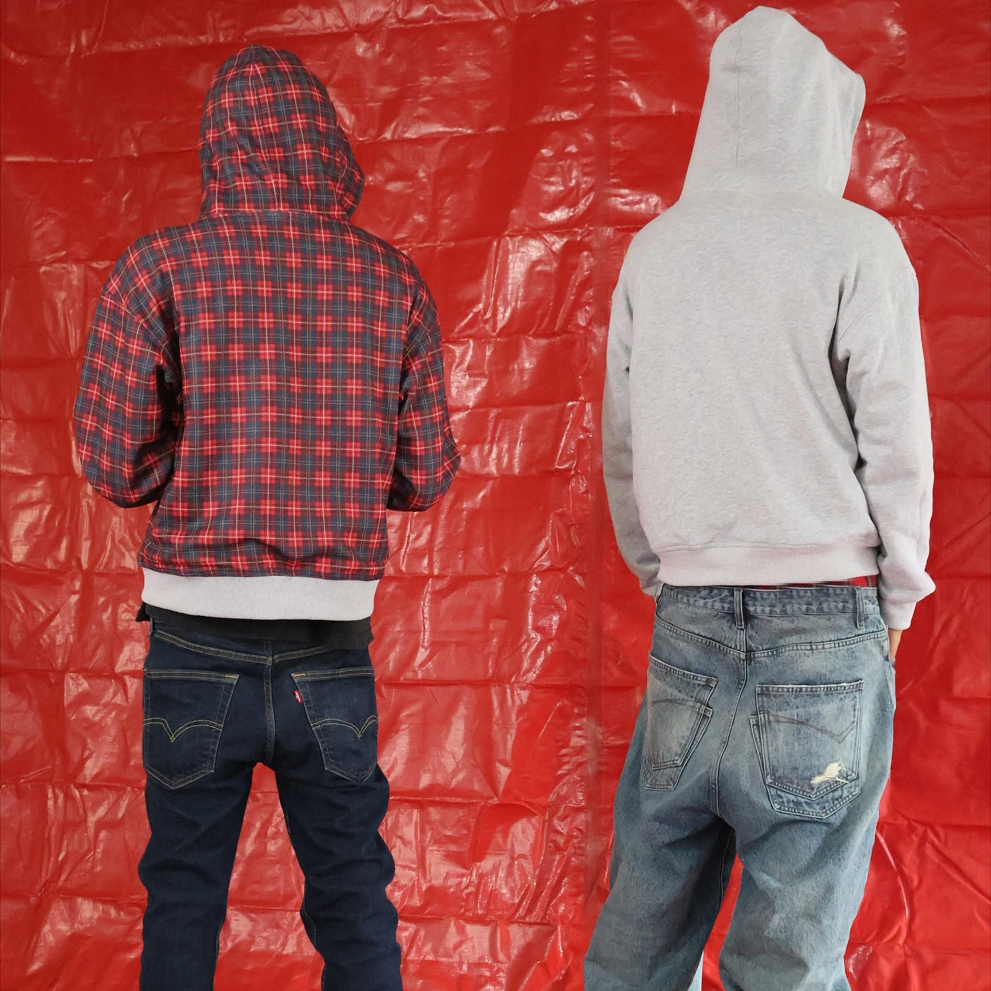 OEM Men's Oversized Hoodie Heavyweight Double Side Reversible French Terry Zip up Drop Shoulder Sweatshirt gallery 4