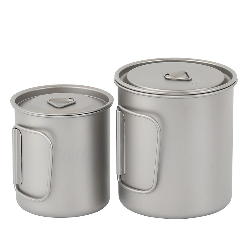 Acheter TOMSHOO tasse en titane tasse de Camping légère tasse d'extérieur Durable tasse de thé au lait en cristal de titane