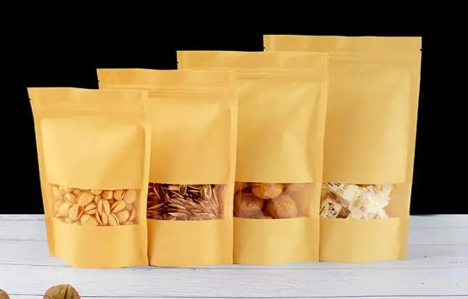 Low Price Guaranteed Quality Packaging Packing Brown Kraft Paper Bags Food