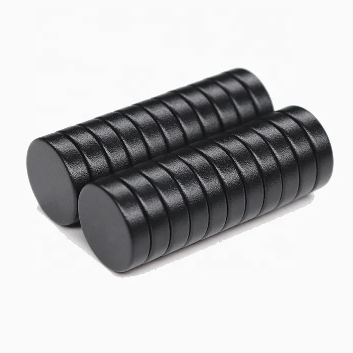 Waterproof Black Rubber Coated N52 Neodymium Magnets