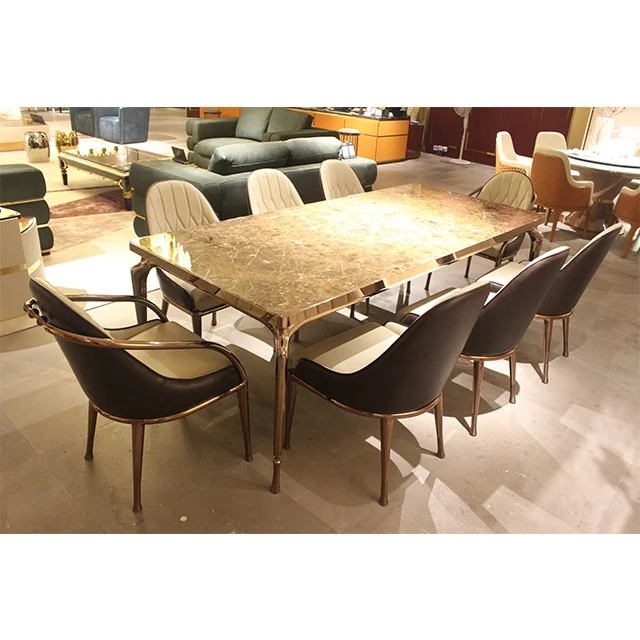 8 seater italian marble dining table