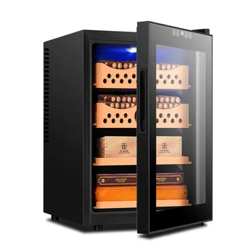 High-quality Snow  Cigar Humidor Cabinet Constant temperature and humidity Cedar Wood Shelf Cigar&Wine Cabinet