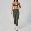 Olive Green Bra+Leggings Set