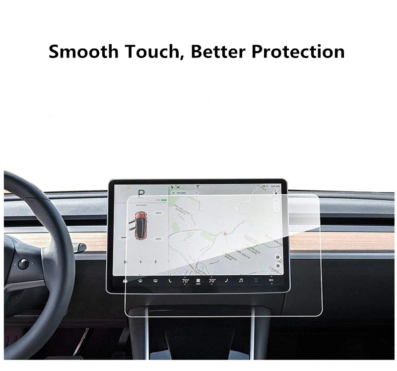 Hd Center Control Touch Screen Protector Hardness Tempered Glass Car