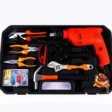 Manufacturer Wholesale 128-Piece Electric Drill Set Combination Tool Set for Electrician Repair Including Manual Box Packaging