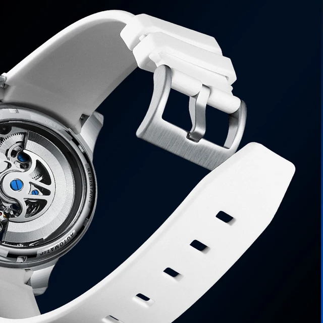 2022 Waterproof Automatic Watch Rubber Strap Men Watch Automatic Watch Skeleton Luxury Stainless Steel Wristwatches