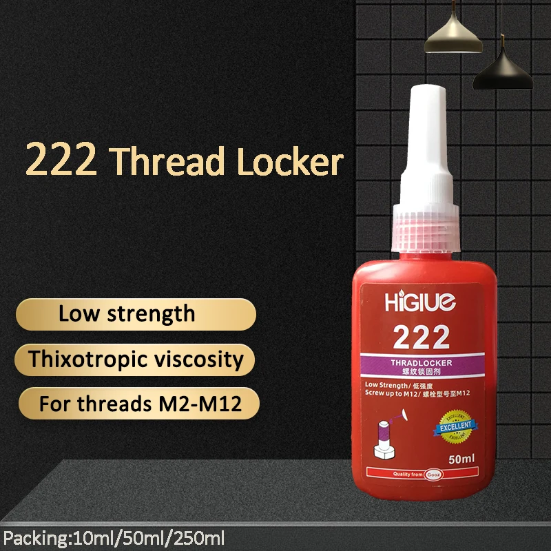Medium Resistant Quick Drying Glue Screw Thread locker Sealant Oil Resistance Anaerobic  Adhesive