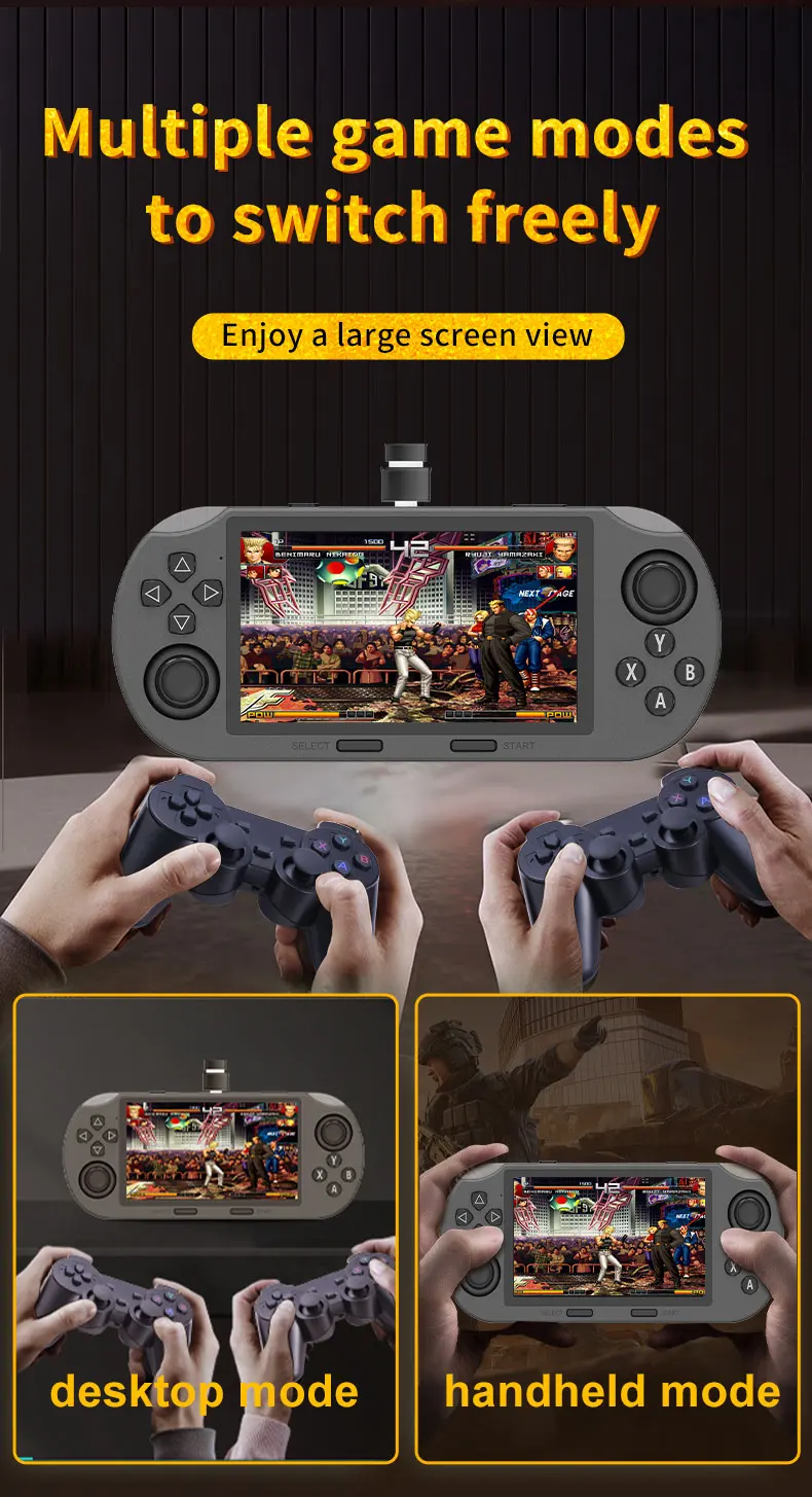 4.5 Inch IPS Screen Handheld Game Console with 20000 Games Retro Game Console Handheld for Kids
