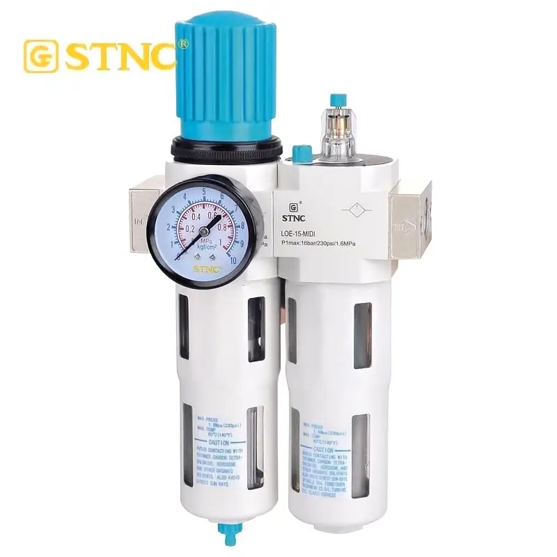 STNC Own Producing Festo Type LC Air Source Treatment FRL Unit Oil Filter Regulator Lubricator Combination for Pneumatic Parts