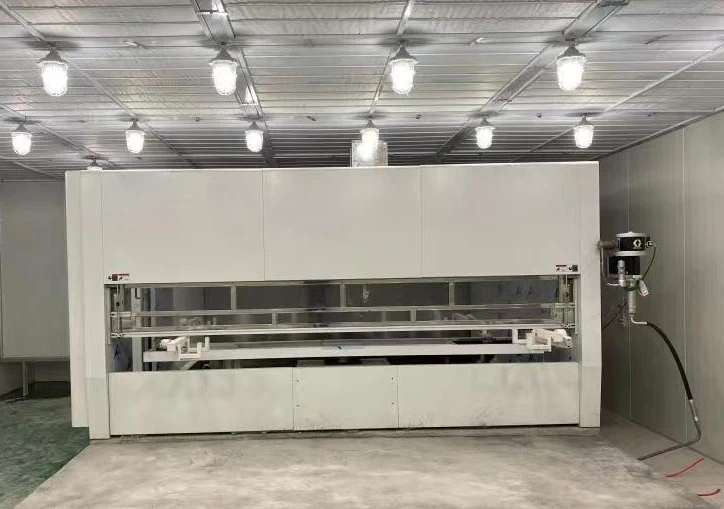 High Efficiency Full Automatic UV Coating Line for Wood MDF PVC Automatic 5 Axis Spray Painting Machine for Doors