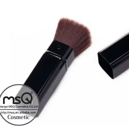 Msq New Fashion Mini Kabuki Makeup Brush Square Single Retractable Blusher with Concealer Handle Position