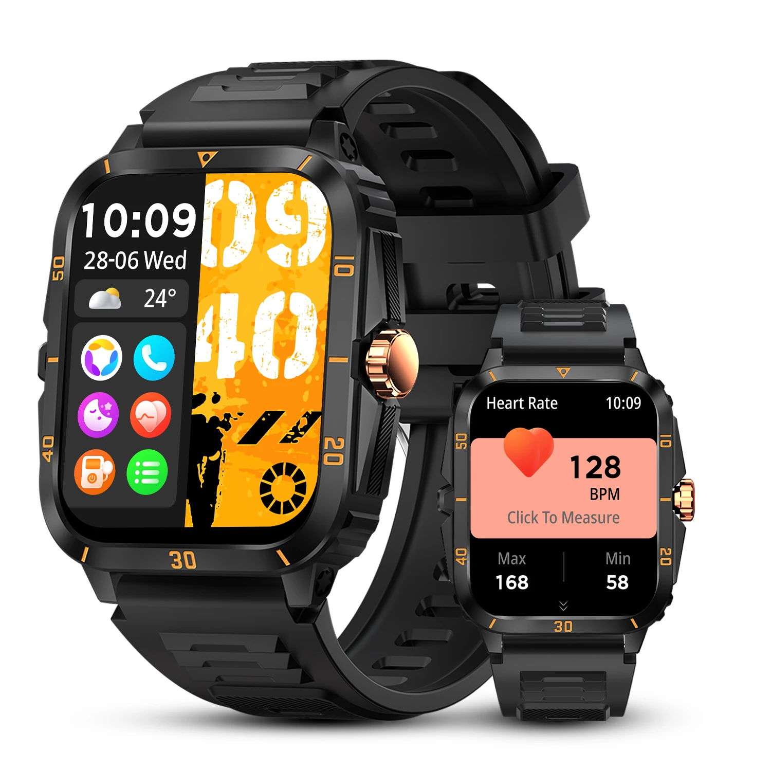 Factory Direct Call BLE Health Watch Brand Own Logo Watches Fitness Digital Outdoor Sport Smartwatch for Men Bracelet