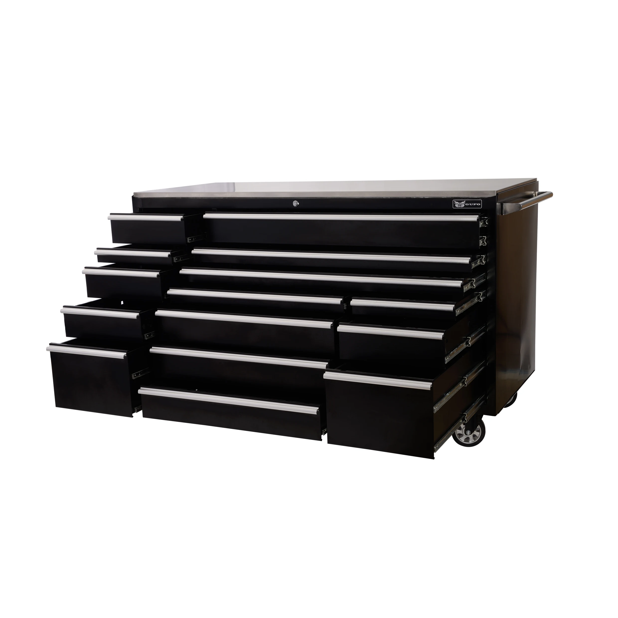 Steel Toolbox with Casters - Durable Tool Storage Solution