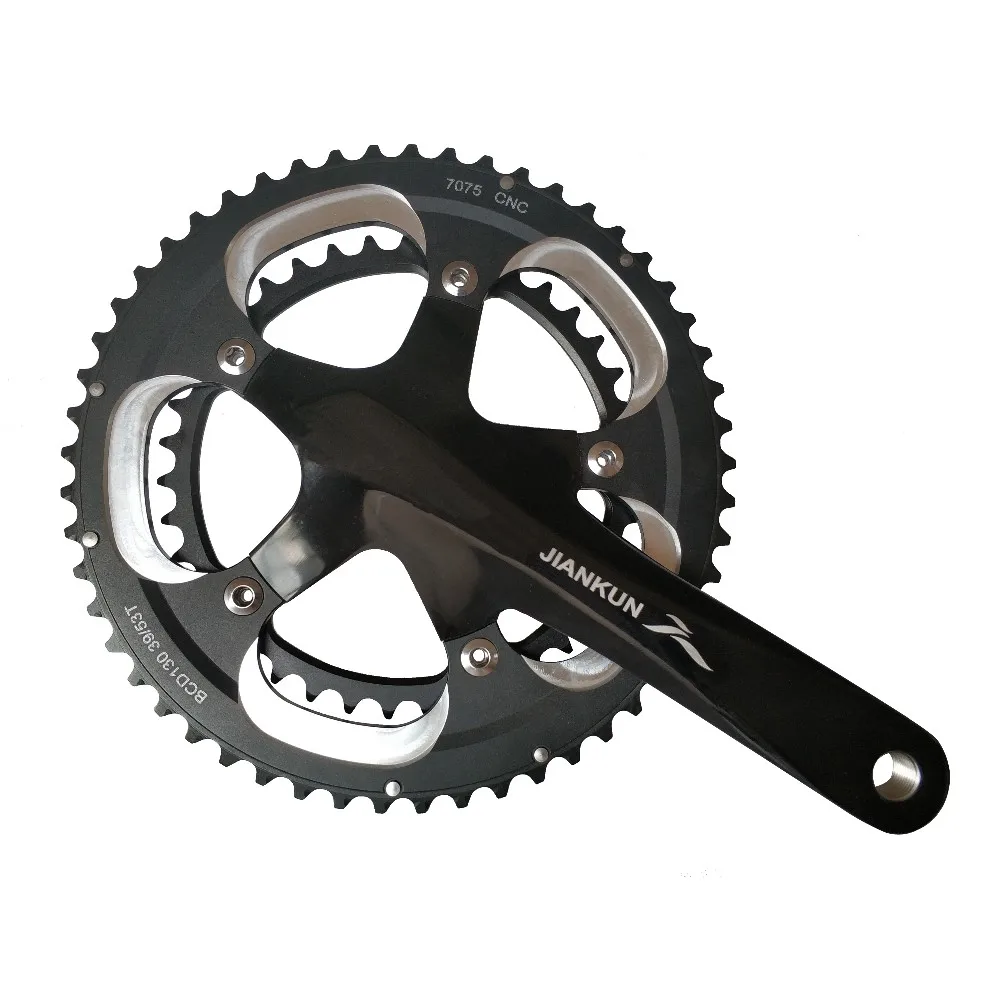 JIANKUN Aero Aluminum Road Bike Crankset with 170mm Crank & Bottom Bracket