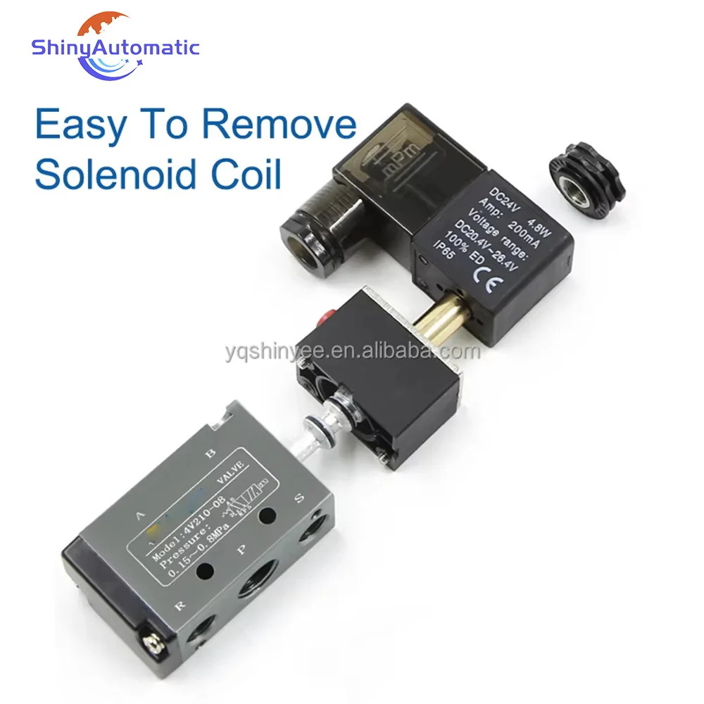 Collettore Elettrovalvole 4V200M - Ricambio Per Valvole Pneumatiche, Modello 8F - Foto 12