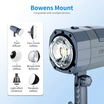 Neewer Vision5 400W Ttl 2.4G HSS Studio Flash Strobe Lithium Battery (up to 500 Full Power Flashes) German Engineered Bowens product image