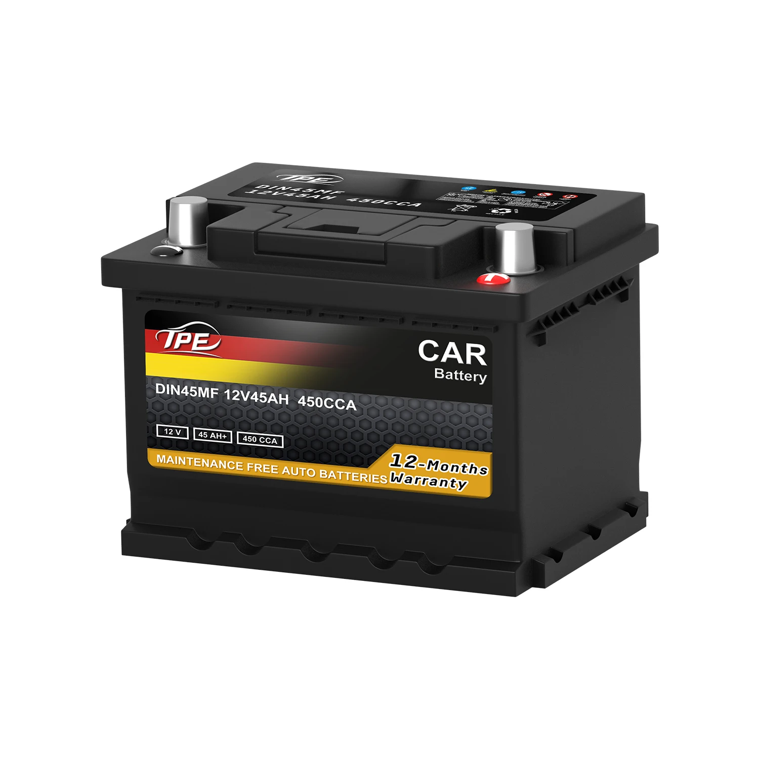 DIN45MF High-Performance Lead Acid Manufacturer-Free 12V45Ah Automobile Car Batteries from factory