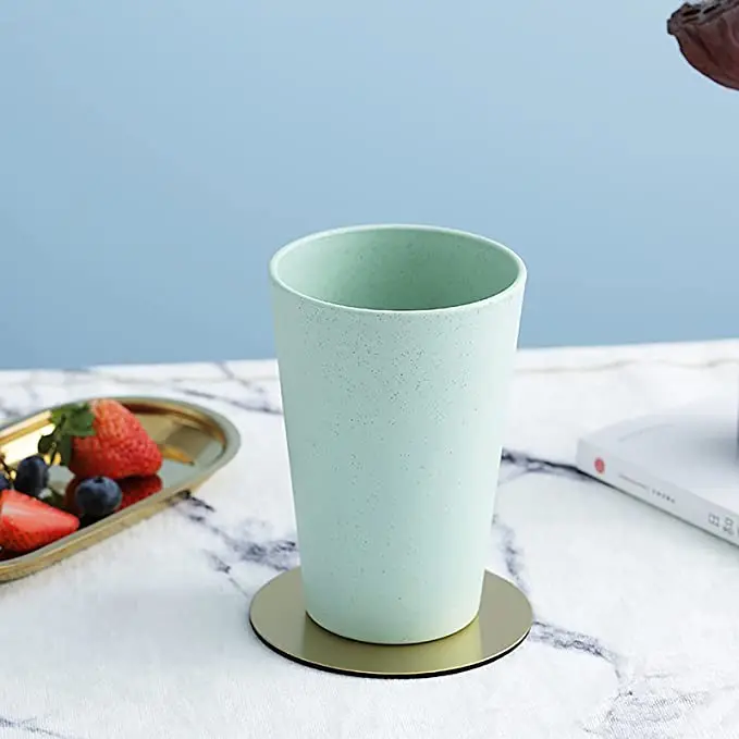 Небьющаяся кружка из пшеничной соломы, многоразовая кружка для питья 21 унция, кружки для воды