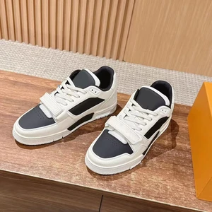 Unisex Famous Brand Logo Sneakers Luxury Designer Quality PVC Upper Running