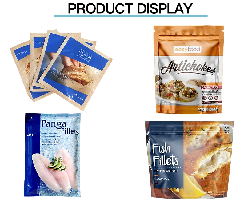 Plastic Frozen Food Packaging Bag,Sea Food,Frozen Fish And Sea Food