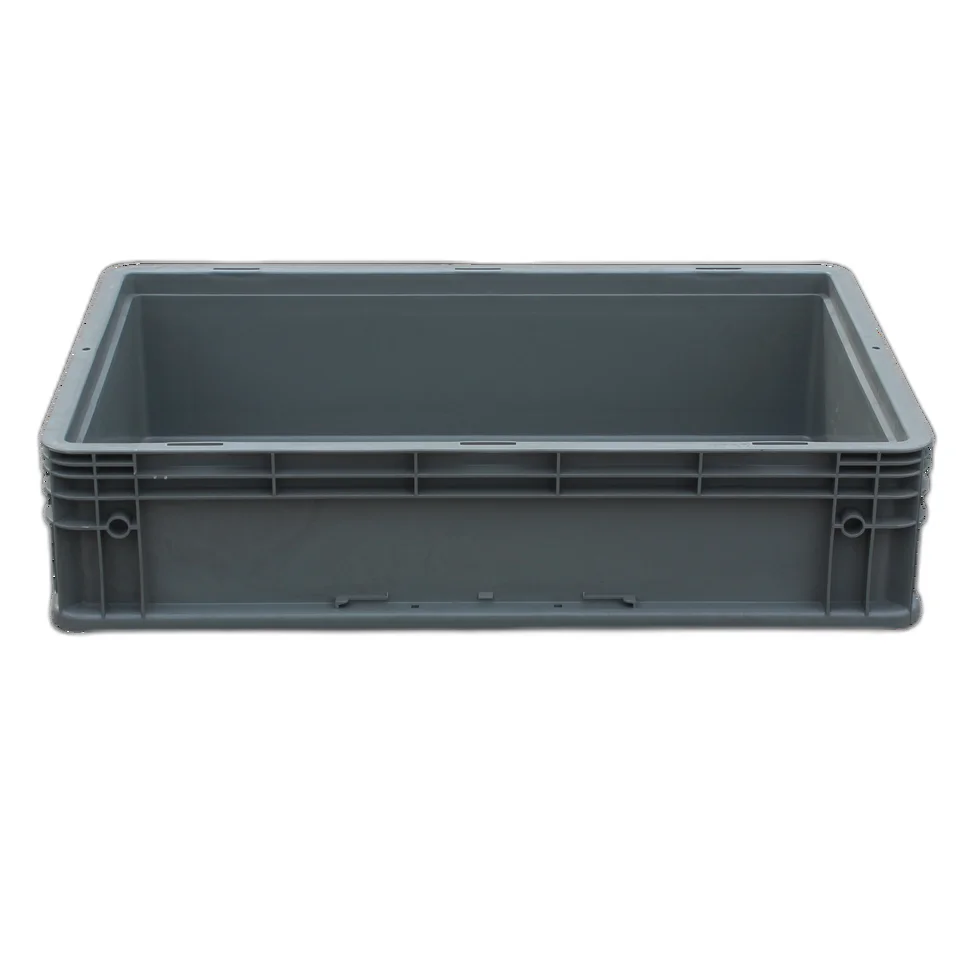 NEXARA Durable Heavy-Duty Stackable PP 600-147 Plastic Crates Solid Logistics Boxes in Various Sizes for Different Scenarios