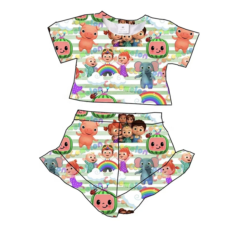 Fashion Summer Cartoon Watermelon Animal Pattern Children Kids Outfits T Shirts Shorts 2 Pcs Baby Girls Boys Clothing Sets Buy Baby Children Clothing Sets Cartoon Watermelon Kids Outfits Summer Baby Girls T Shirts