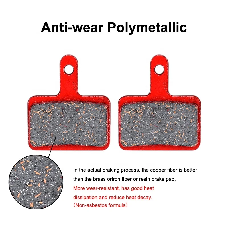 Износостойкий тормоз для горного велосипеда XT XTR SAINT SLX DEORE ZOOM, антиизносостойкая полуметаллическая велосипедная тормозная колодка
