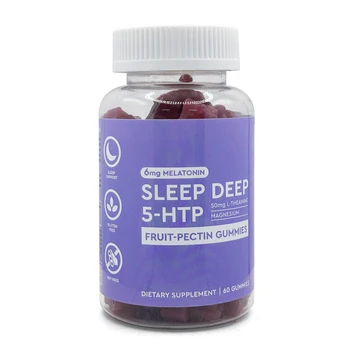 OEM Relife Stress Sleep Deep Recovery Anti Insomnia 5HTP Melatonin Gummies with L-Theanine Magnesium
