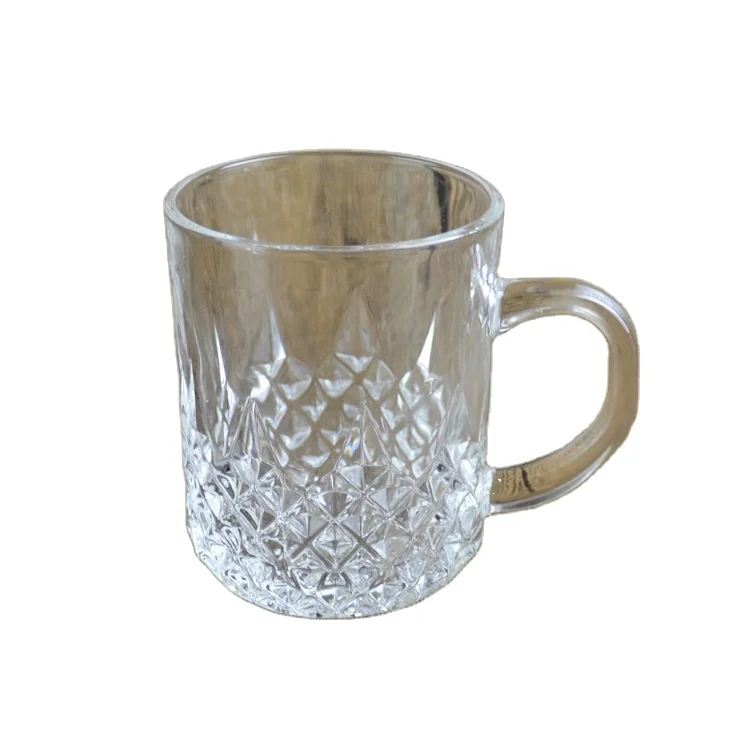 KLP 1PC Hammer Grain Juice Cup Beer Mug Gold Diamond Water Cup