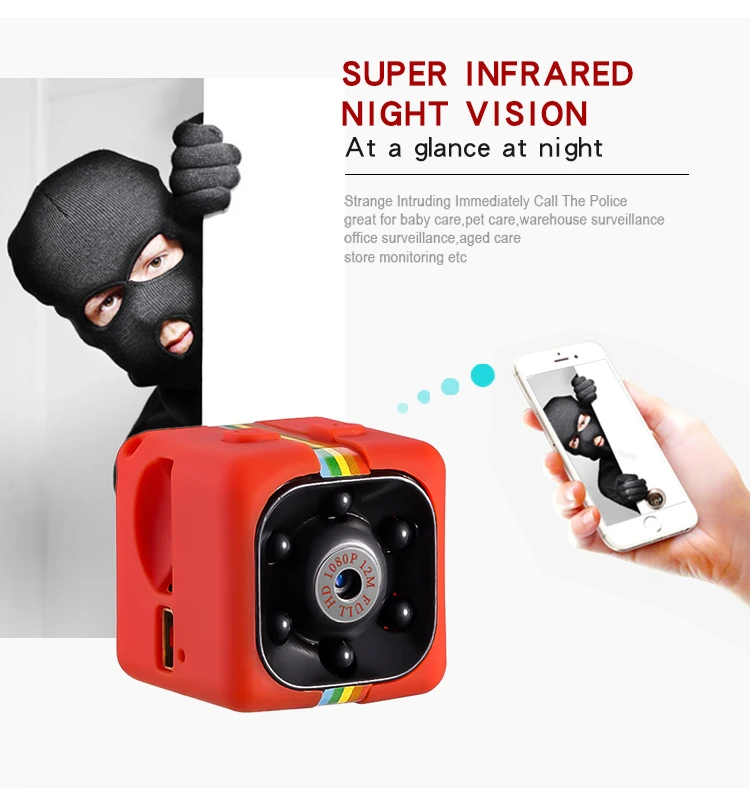 Sq11 Mini Video Camcorder Hd 720p/1080p Dashboard Cam Dv Mini Sq11 Mini
