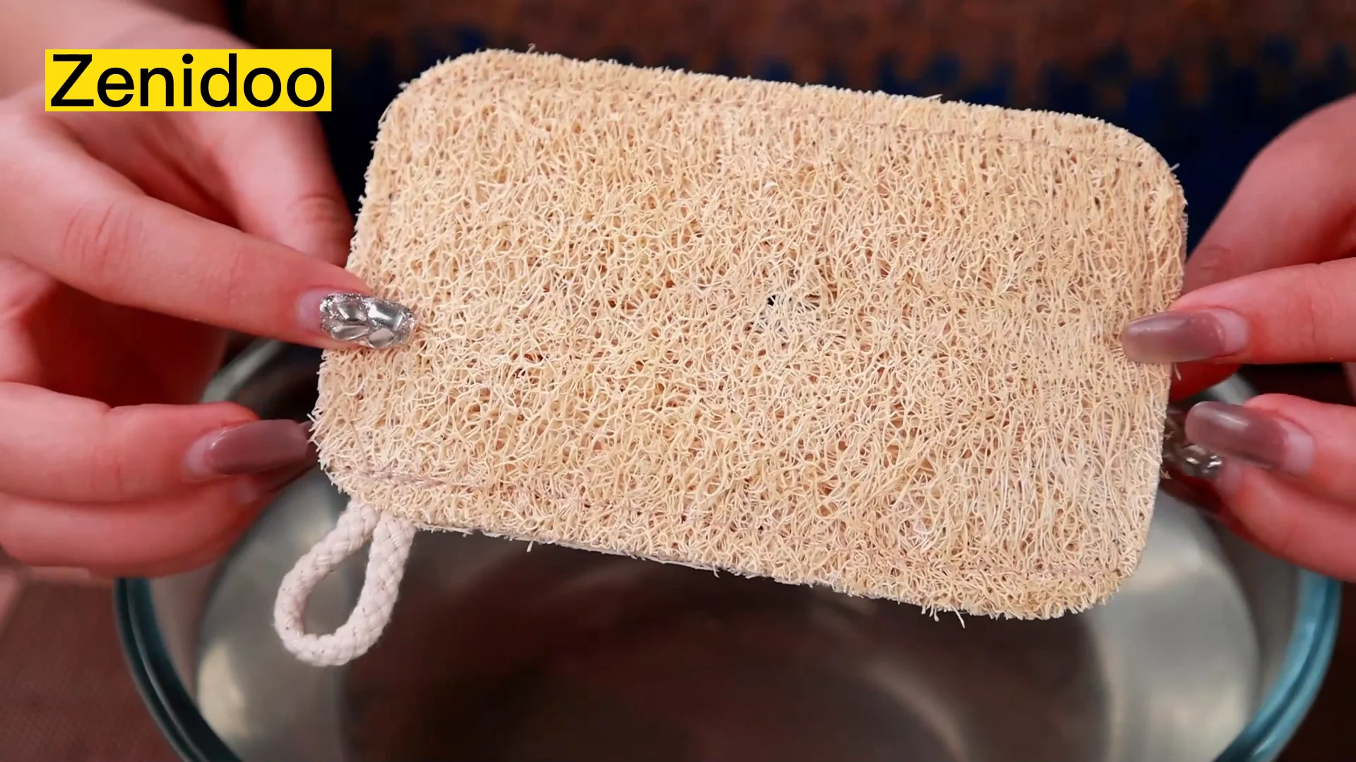 Natural Luffa Dish Washing Cloth Sponge Loofah Scrub Pad Dish Pot Easy