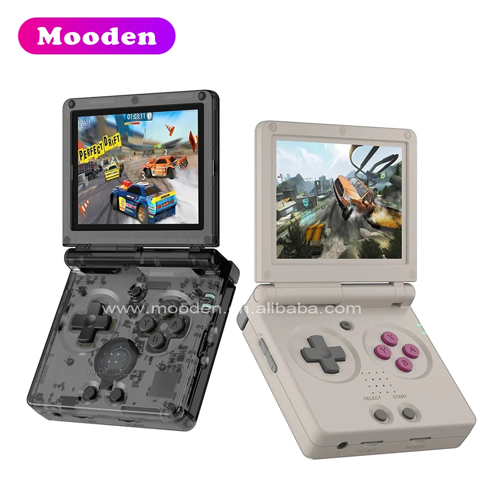 L Anbernic RG35XXSP Flip Handheld Game Console - 3.5 Inch