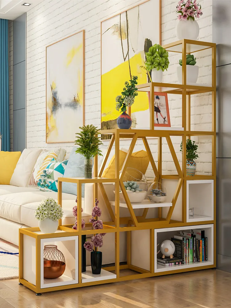 Modern Simple Storage Rack Stands Home Room Dividers with Storage Racks ...