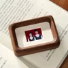 A black walnut + magnetic refrigerator sticker