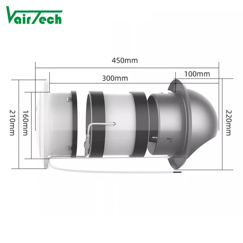Control Ventilation Duct Fan, 12V DC, No - detail 56