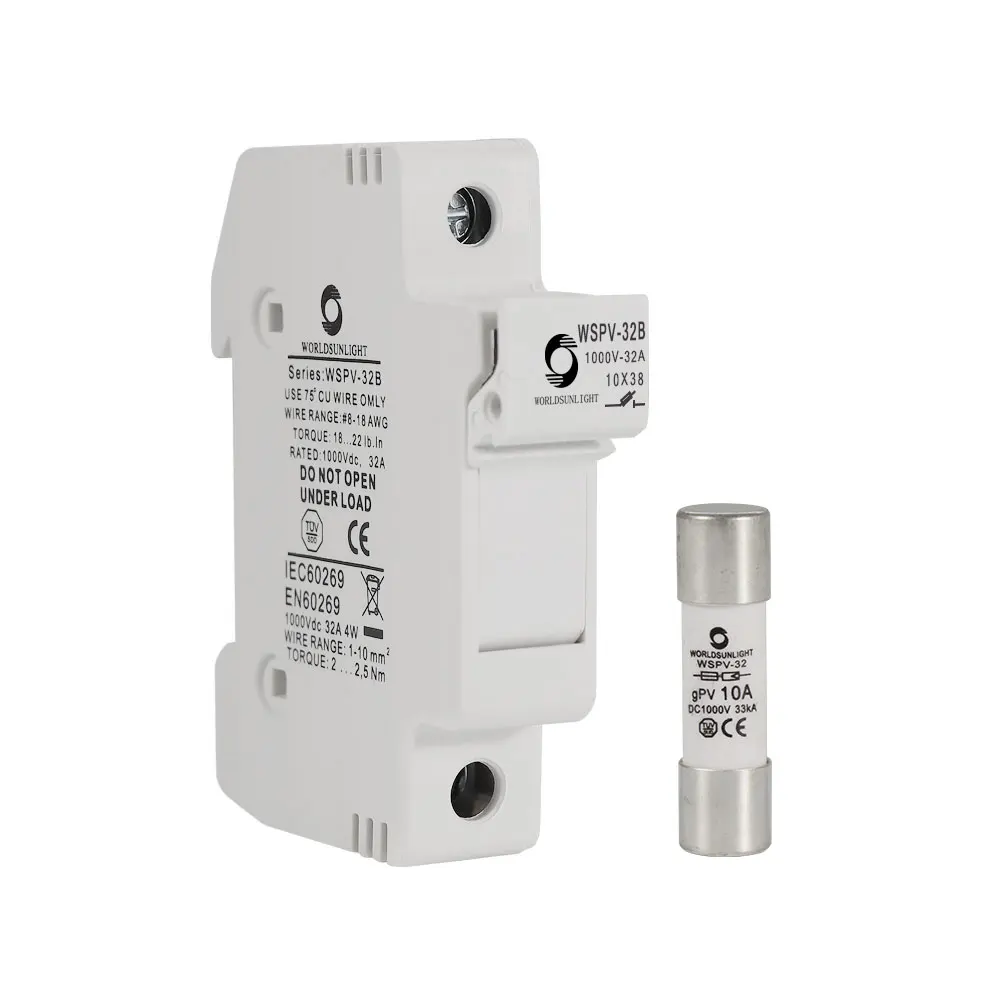 5 個 DC ヒューズ自動 CE DC PV 10x38 1000V Din レール電子