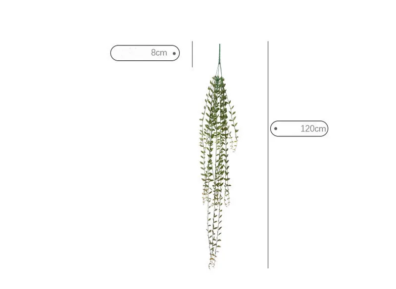 Room Decorative Plants Artificial Fern Greenery Plastic Vine Wall Door