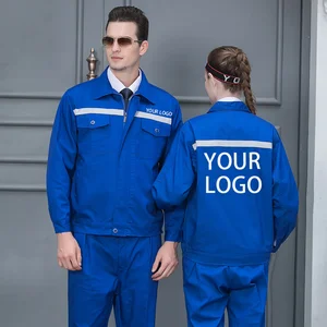 Wholesale Manufacture High Reflective Repairman Decoration Engineering Work Clothes Uniform Industrial Long Sleeve Work Wear