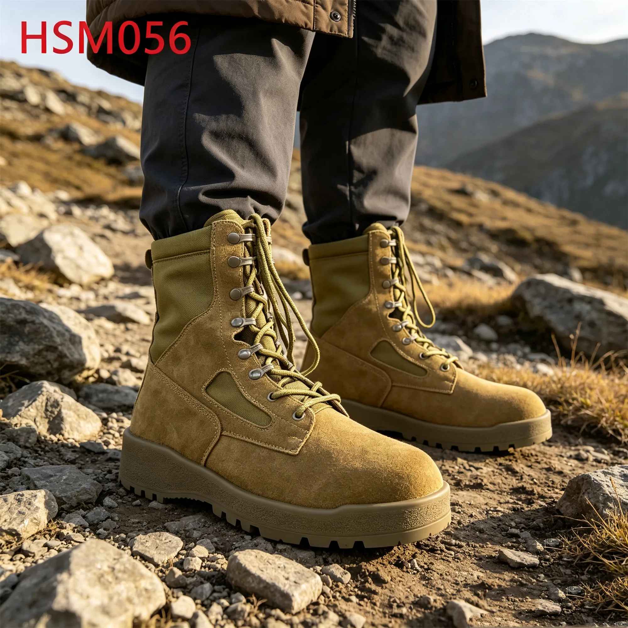 ZYF,Water Repellent Nylon Fabric Hua Singh Combat Boots Five Colors Available Anti-impact Outsole 8 Inch Tactical Boots HSM056