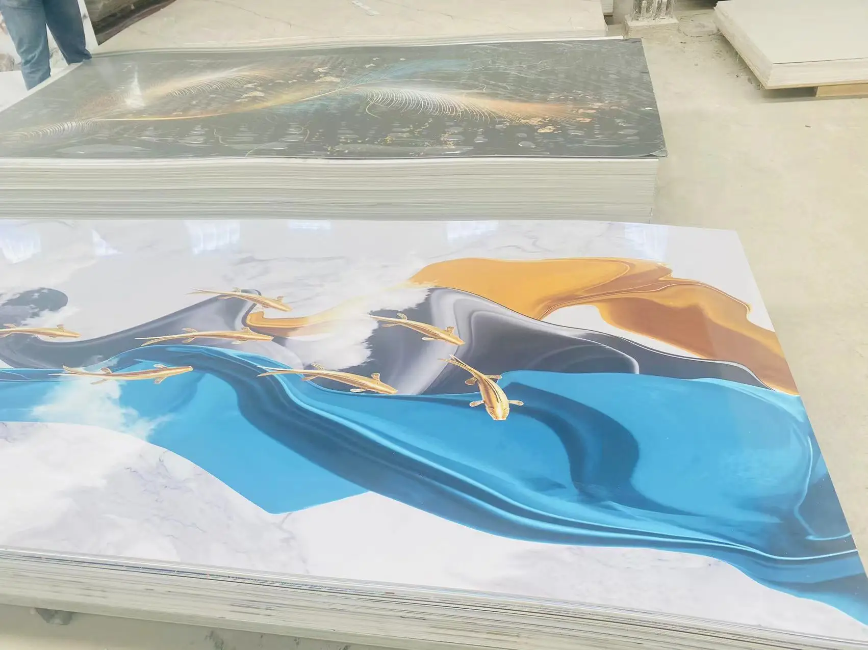 3d Design Pvc Marble Sheet Marble Alternative Panel 3mm Pvc Uv Sheet ...