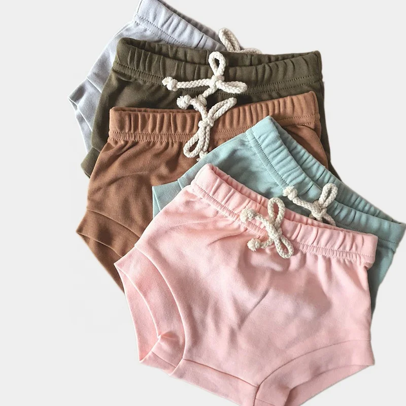 Горячая Распродажа супер мягкие однотонные От 0 до 3 лет Детские футболки с короткими рукавами трусы-подгузники из органического хлопка