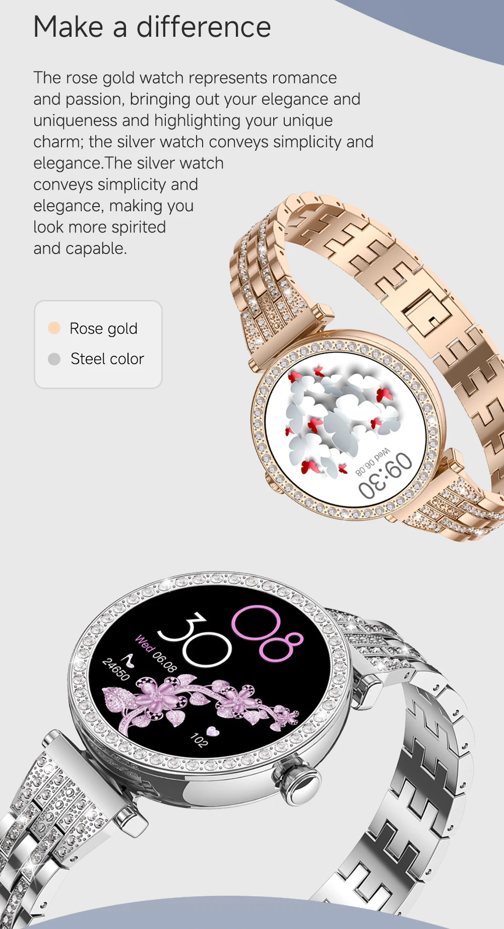 Welcome OEM Order, Factory Whole Selling Sanvnet Lc602c Fashion Smart Watch 2025 With 1.19 Inch Amoled Ip68 Heart Rate Monitoring Diamond Steel Smart Watch For Women - Buy Ip68 Waterproof Smart Watch round Shape Smart Watch steel Band Smart Watch amoled Display Smart Watch sleep Tracking Smart Watch round Shape Smart Watch sleep Tracking Smart Watch remote Control Smart Watch da Fit App Compatible Smart Watch