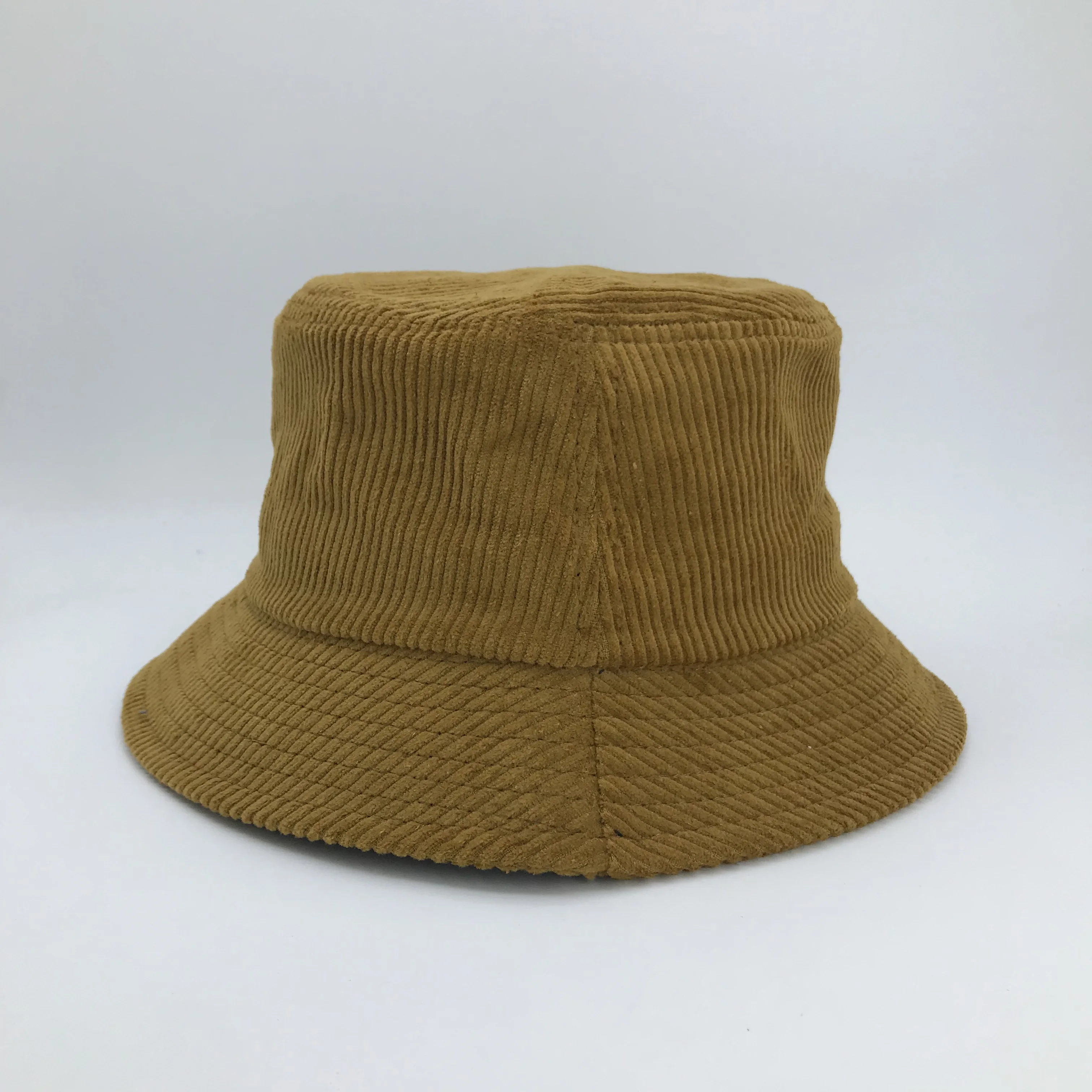 Winter Customized Plain Corduroy Blank Bucket Hat Inside Pocket Bulk