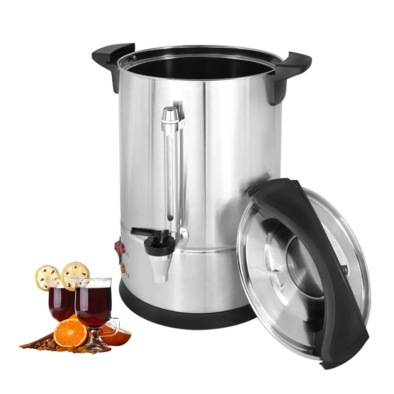 15 L Stainless Steel Tea Urn Electric Catering Hot Water Boiler Coffee  1400W NEW