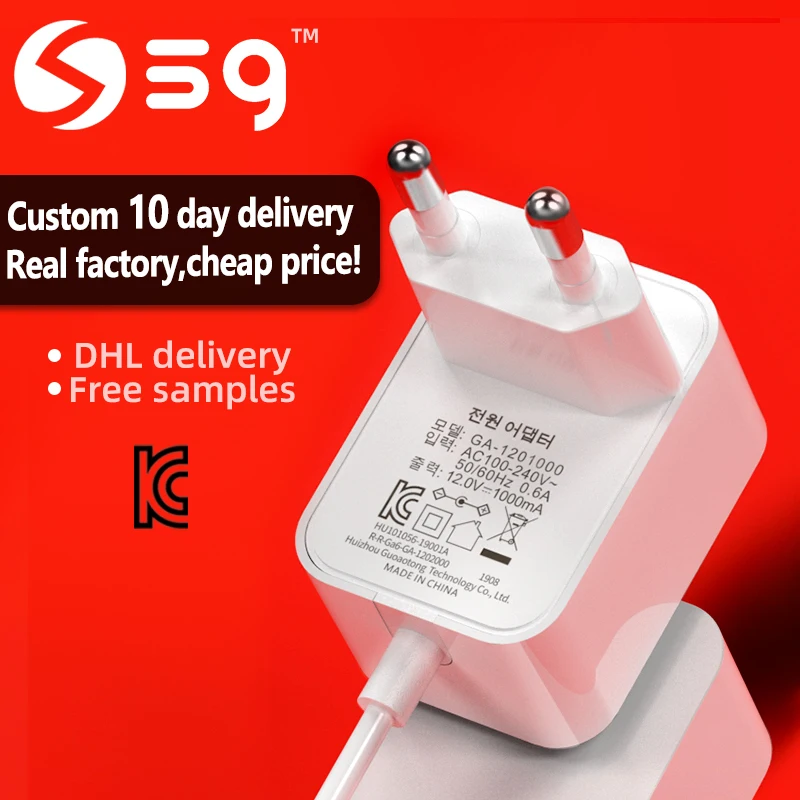 
Блок питания KC KCC, 12 В, 1 А, корейский стандарт, 12 Вт, сертификация Kr, Высококачественная Вилка питания, маленькая универсальная бытовая техника 