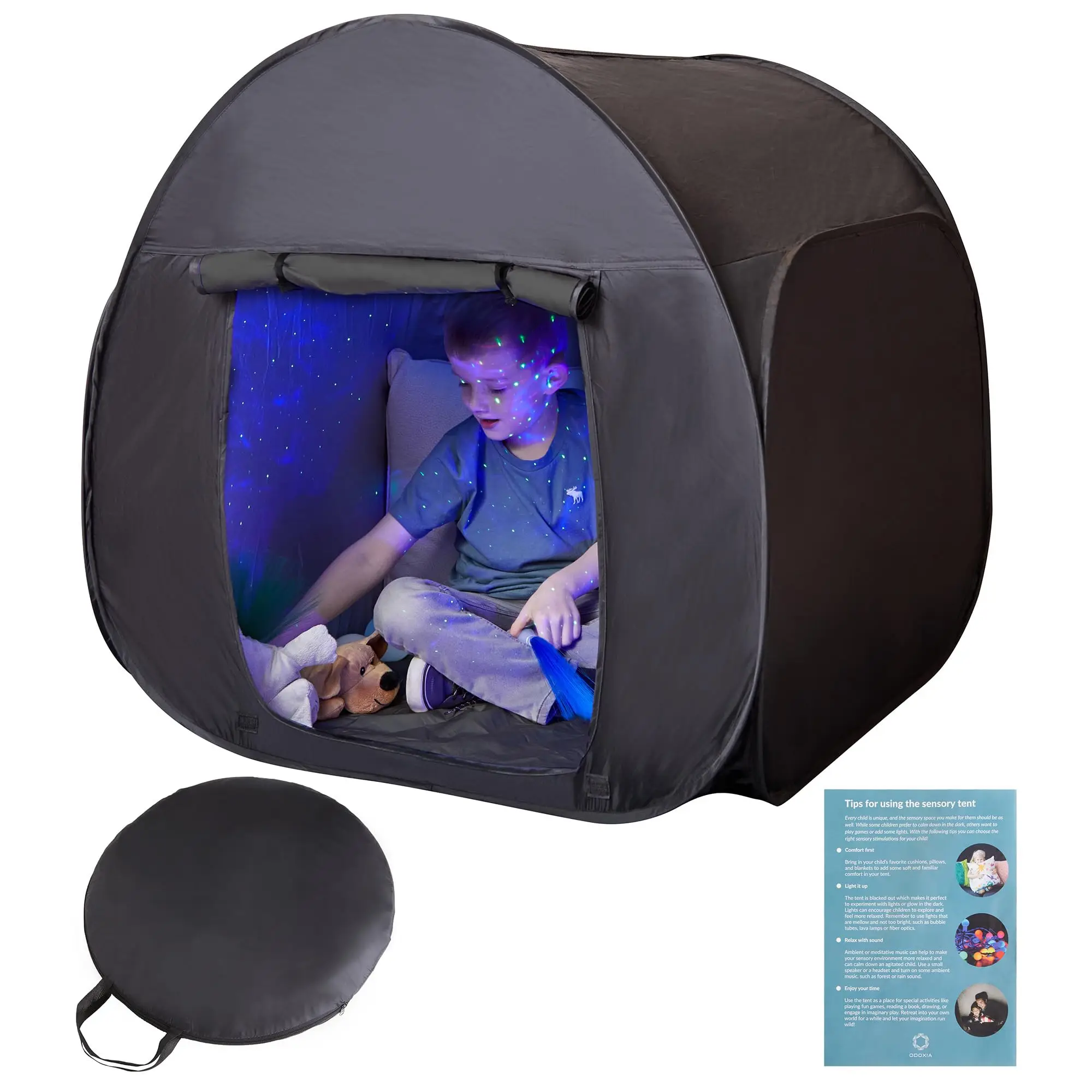 Therapie Speelgoed Kinderen Stille Hoek Speel Pop-up Sensorische Blackout Tent Vouwbaar Verstoppen Genezing Sensorische Tent voor Kinderen met Autism