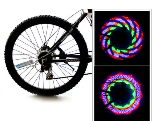 32 LED Flashing Colorful Bicycle Wheel Tire Spoke Signal Light for Bike Cool