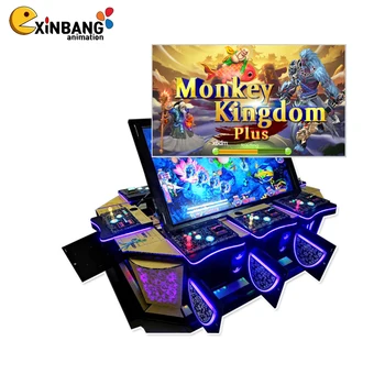 8-10 Player Fish Table Game Machine Monkey-Kingdom Plus Arcade Shooting Fish Game Host Accessories