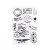 E- Sello postal vintage-negro